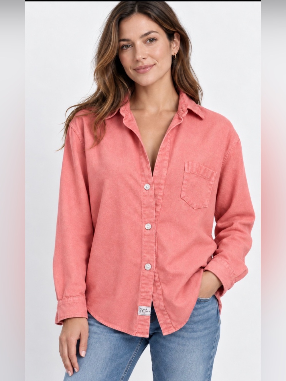Frank&Eileen Italian Wooven Cotton "Eileen"  Button Down style top size LN XL ❤️